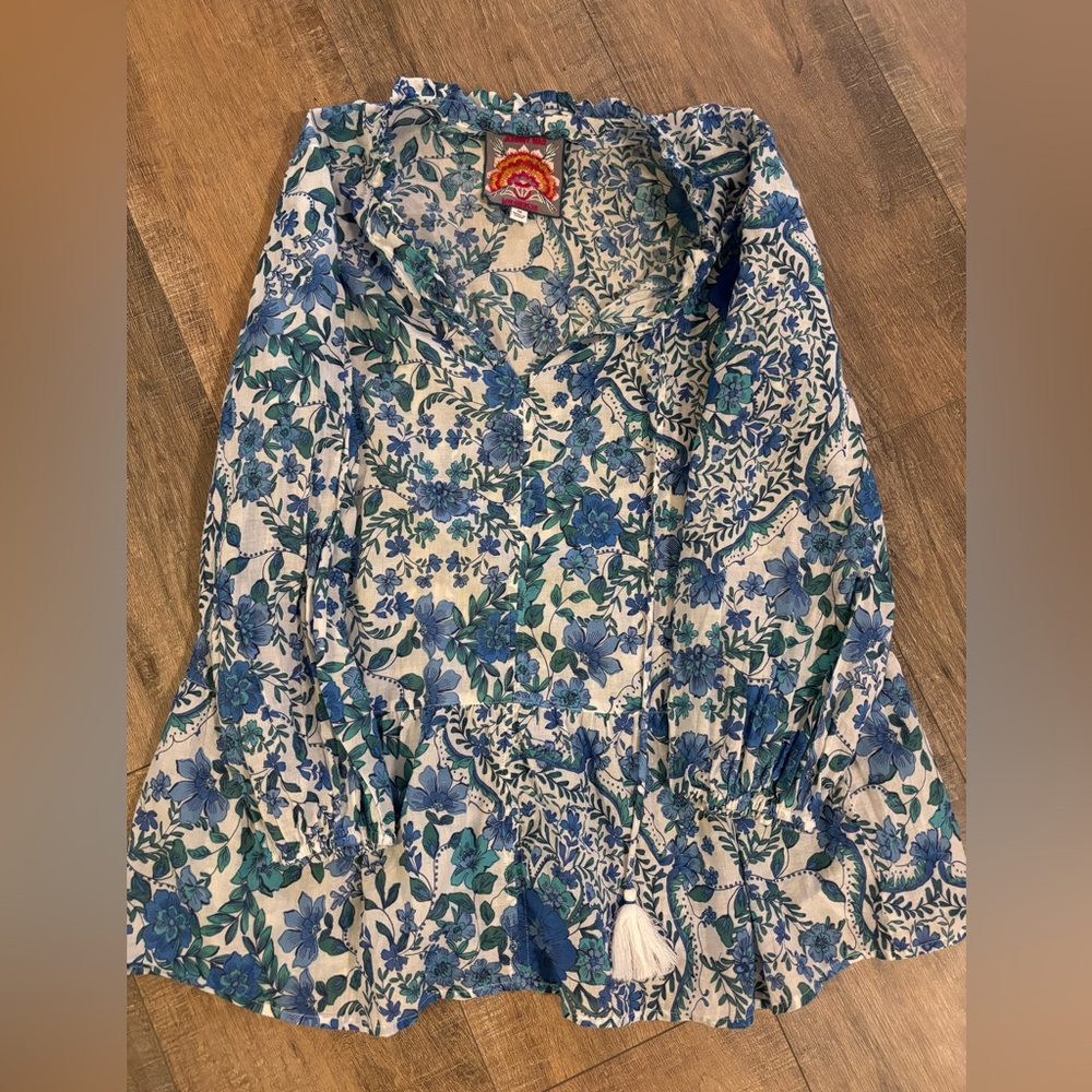 Johnny Was long sleeve top. Size medium